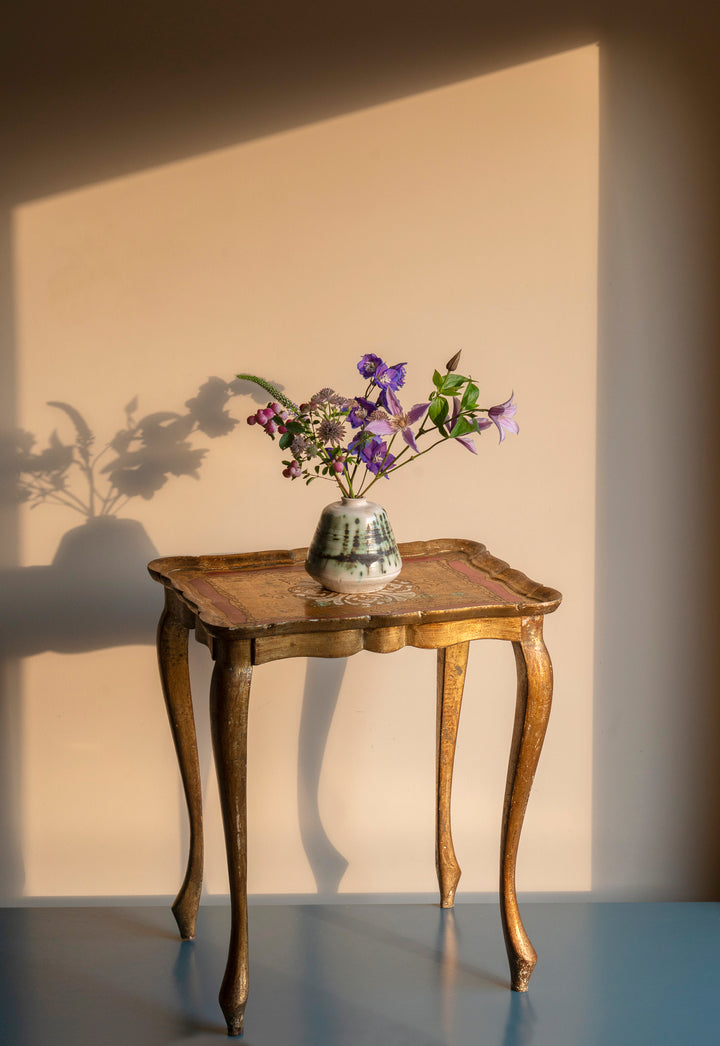 Italian Florentine Gilded Side Table, 1960s