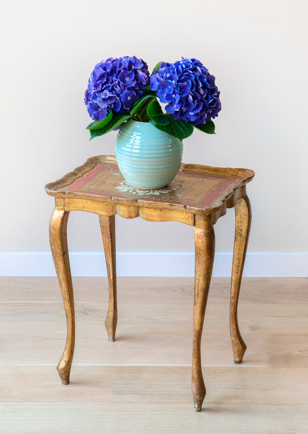 Italian Florentine Gilded Side Table, 1960s