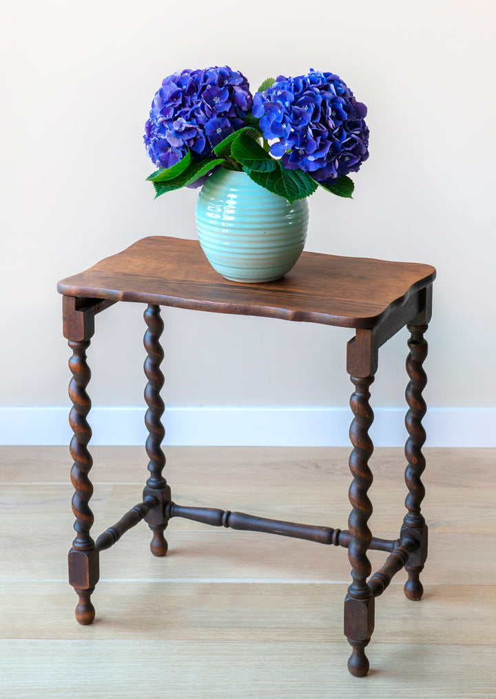 Antique Barley Twist Coffee Table, Oak Wood