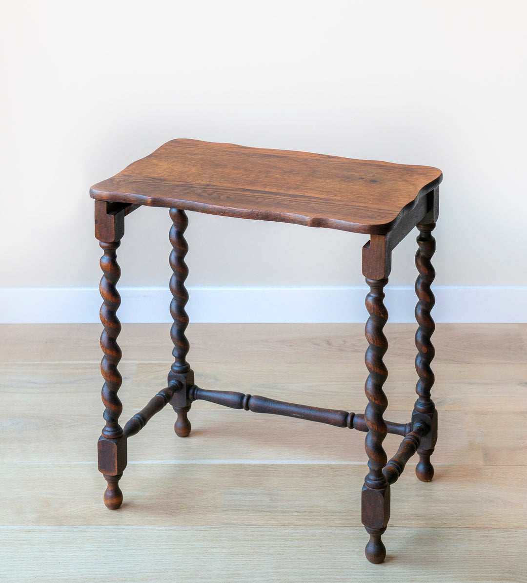 Antique Barley Twist Coffee Table, Oak Wood