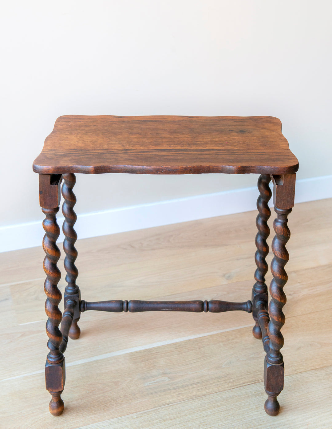 Antique Barley Twist Coffee Table, Oak Wood