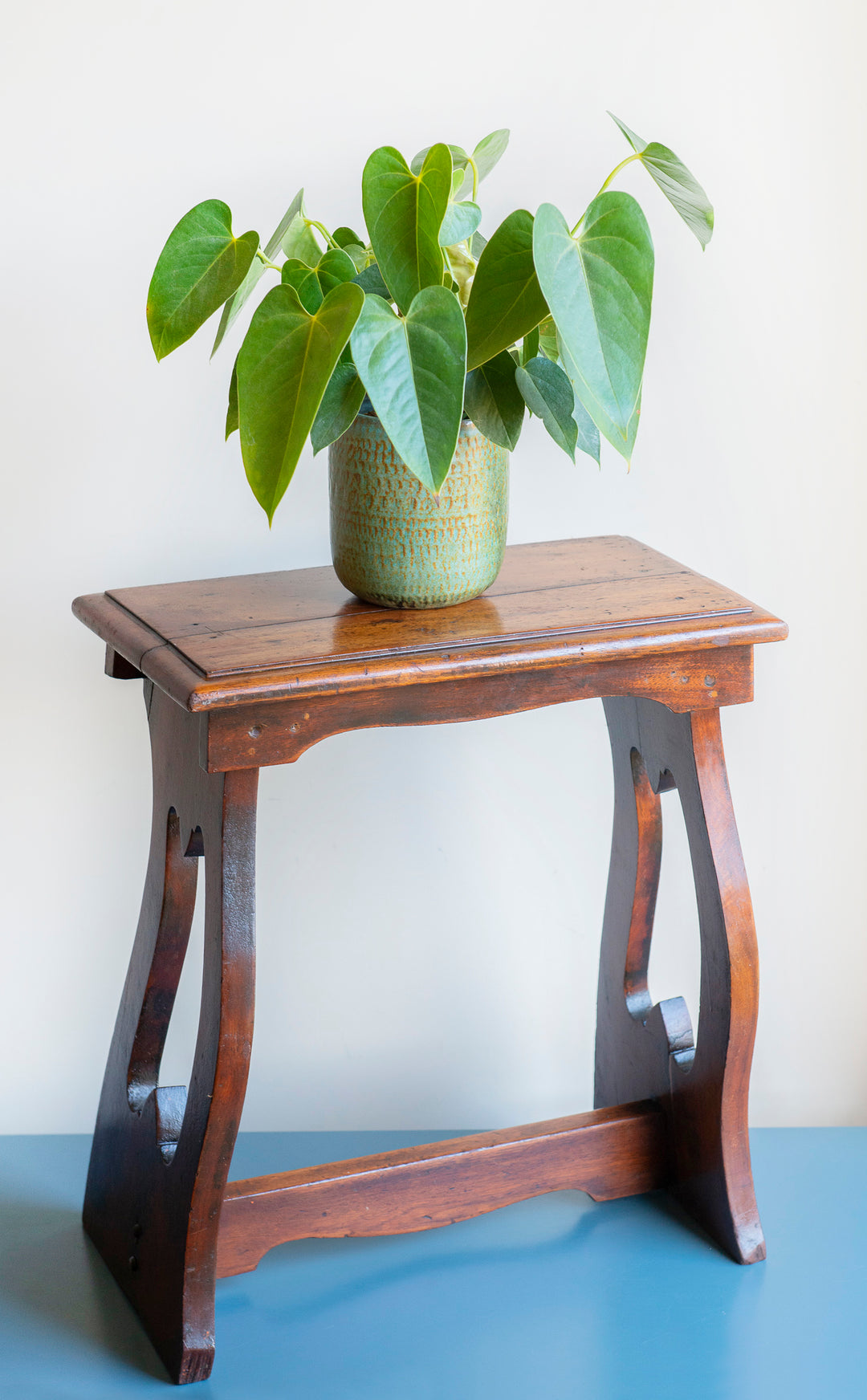 Antique Mahogany Stool, Arts And Crafts, 19th Century