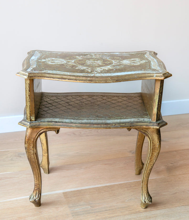 Italian Florentine Gilded Coffee Table, 1960s