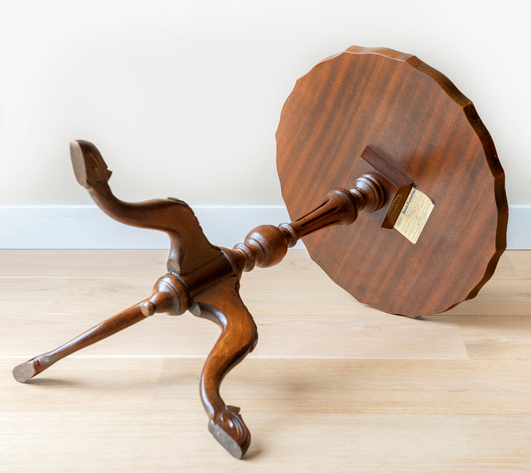 Mahogany Wooden Wine Table, Reprodux England