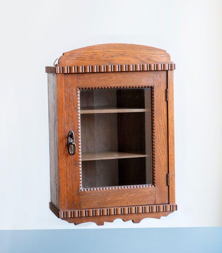 Antique Apothecary Chest With Glass Window