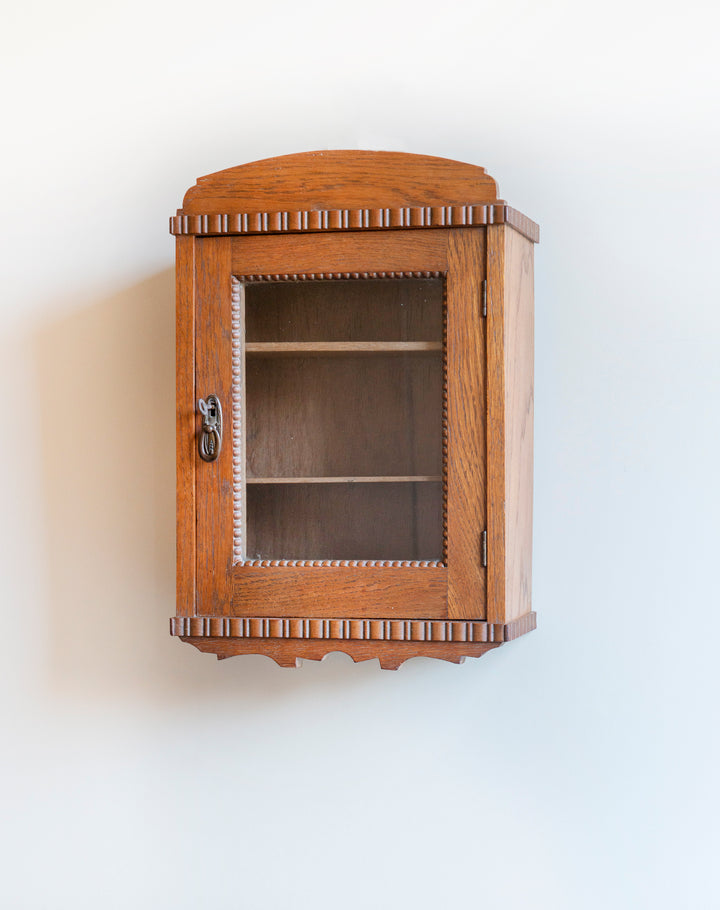 Antique Apothecary Chest With Glass Window