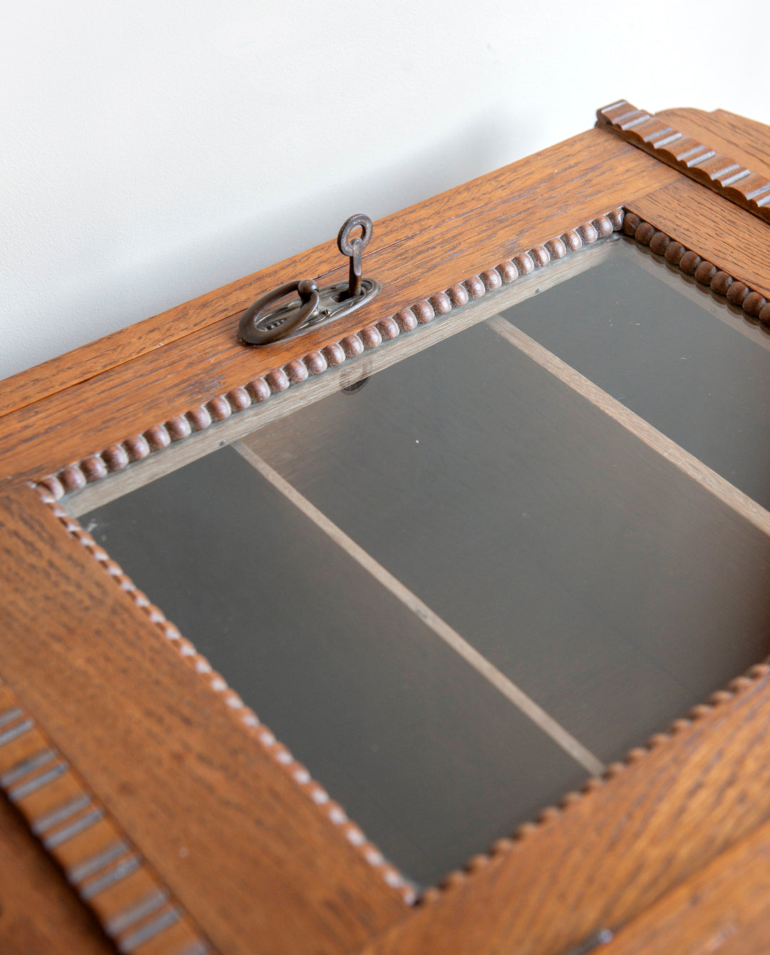 Antique Apothecary Chest With Glass Window