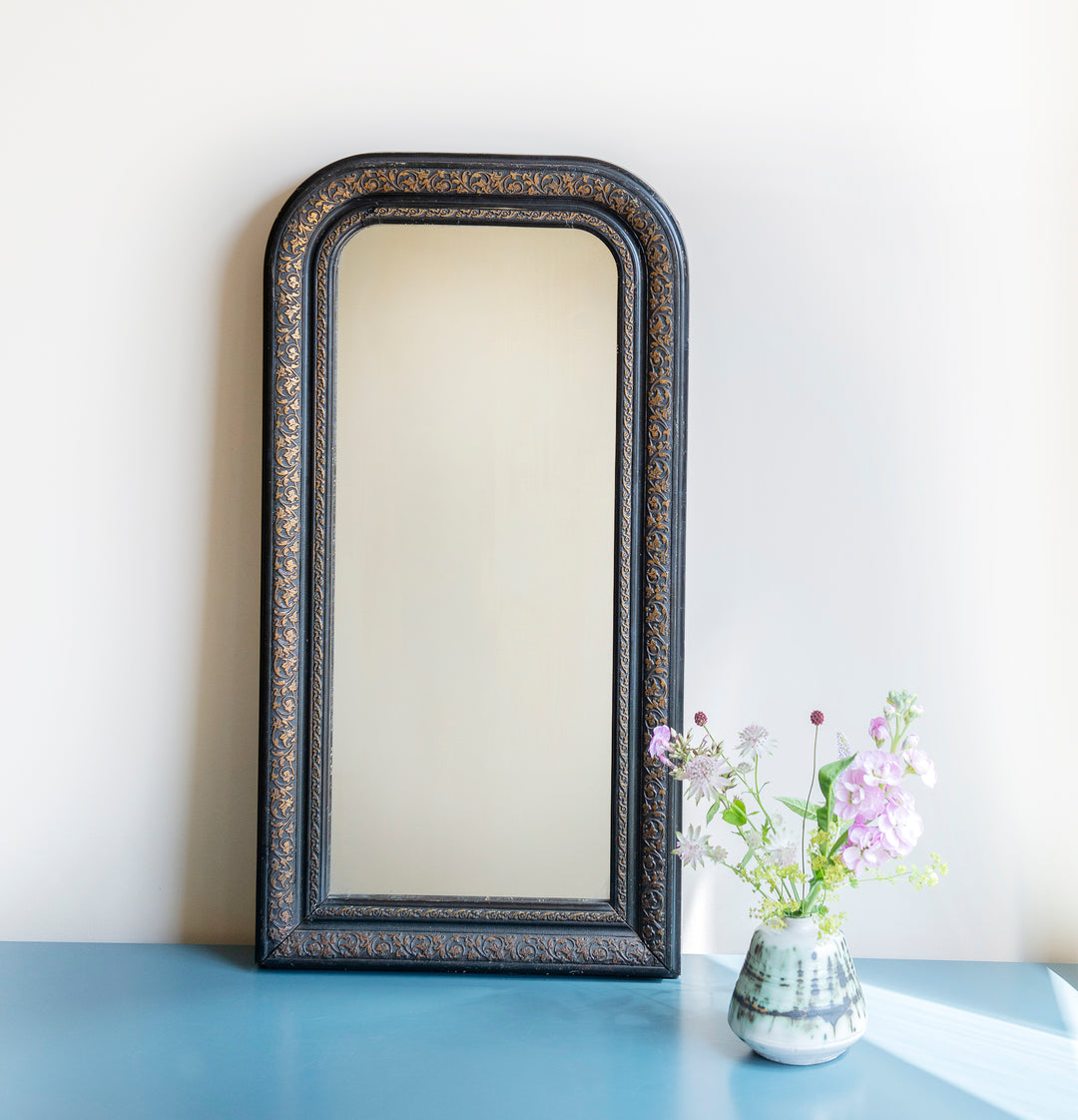 Large Antique Louis Philippe Mirror, 19th Century