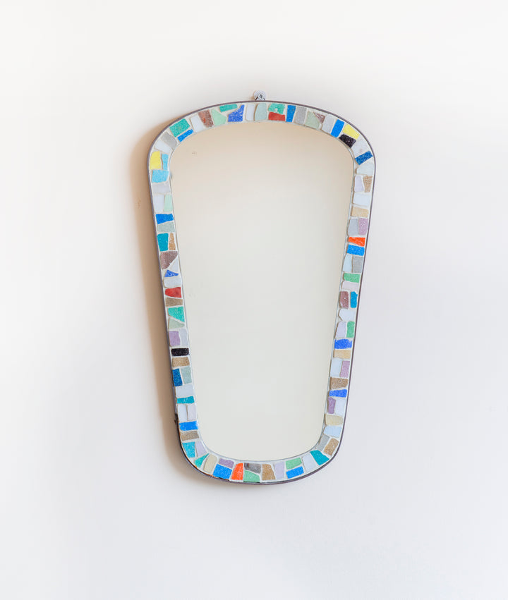 Mid Century Mosaic Mirror, Organic Shape