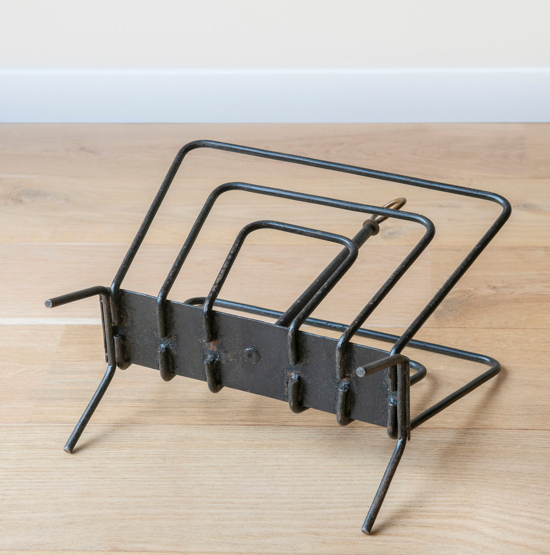 French Magazine Rack, Attributed to Jacques Adnet, 1950s