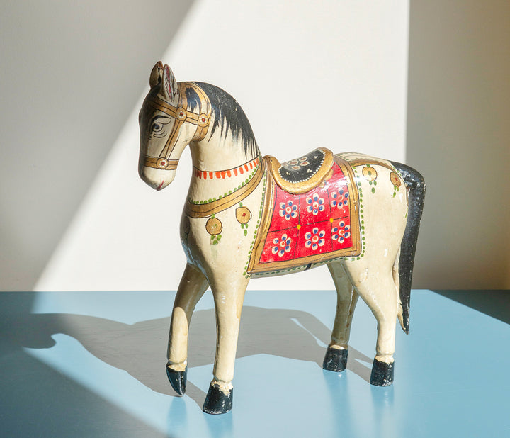 Antique Indian Ghodi Wedding Horse, 1930s