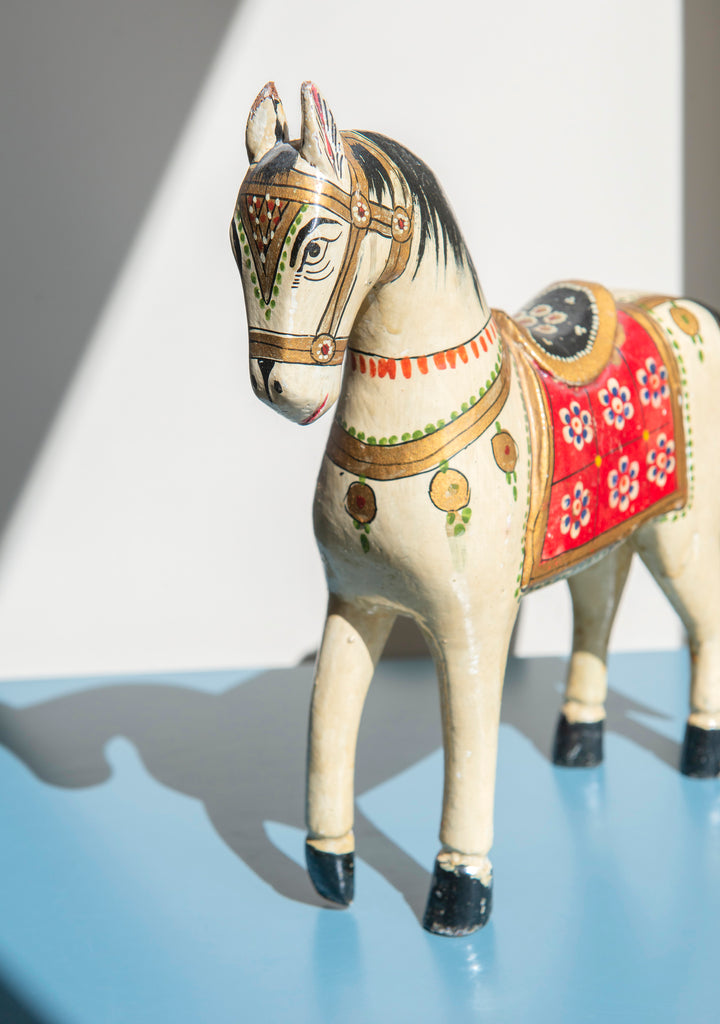 Antique Indian Ghodi Wedding Horse, 1930s