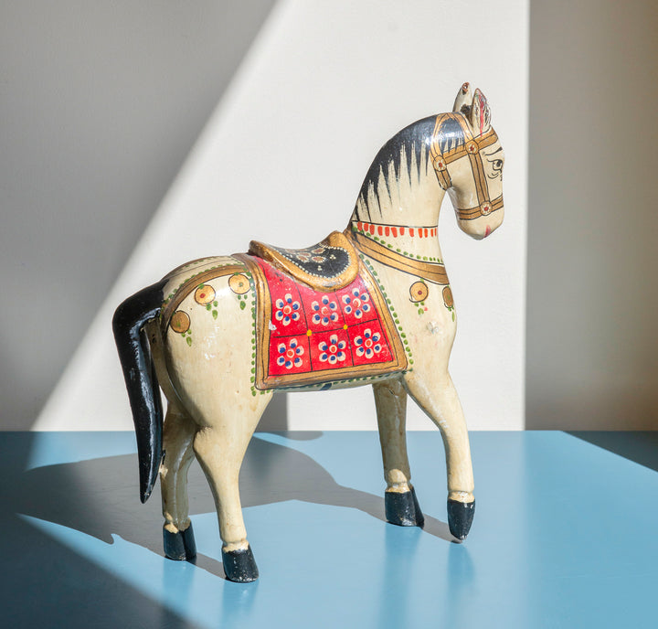 Antique Indian Ghodi Wedding Horse, 1930s