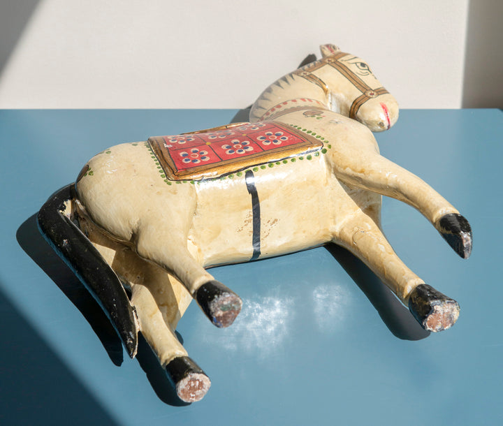 Antique Indian Ghodi Wedding Horse, 1930s