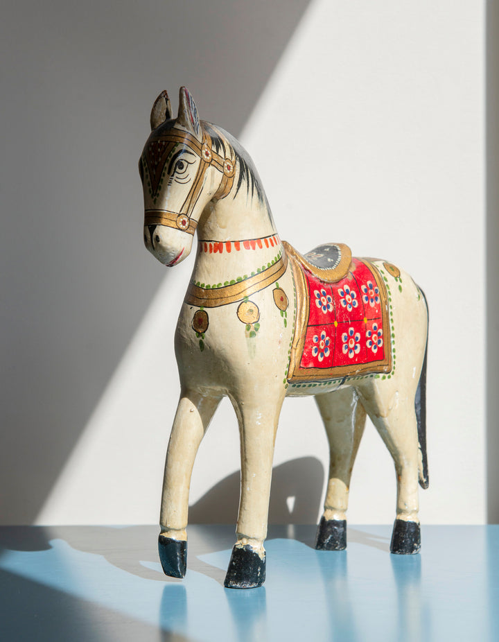 Antique Indian Ghodi Wedding Horse, 1930s