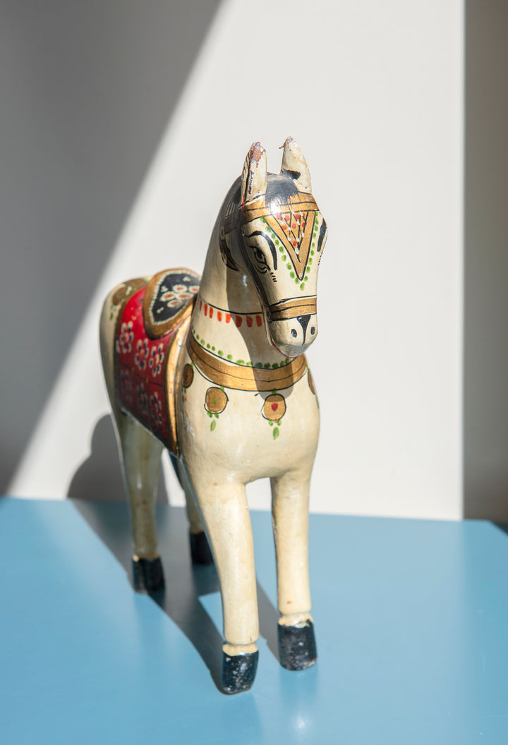 Antique Indian Ghodi Wedding Horse, 1930s