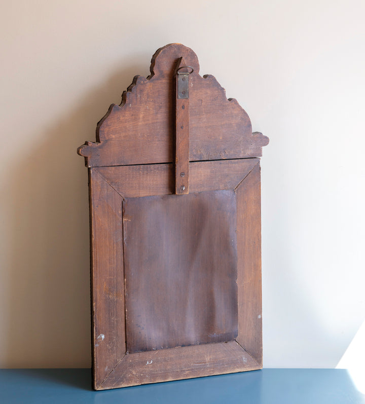 Copper Cushion Mirror With Beveled Glass, 1920s