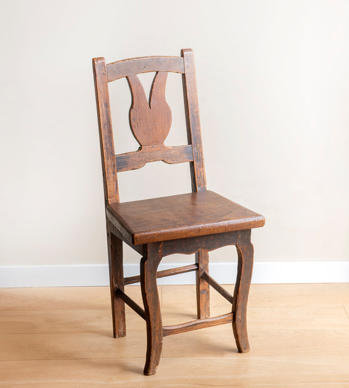 Antique Wooden Chair, 19th Century