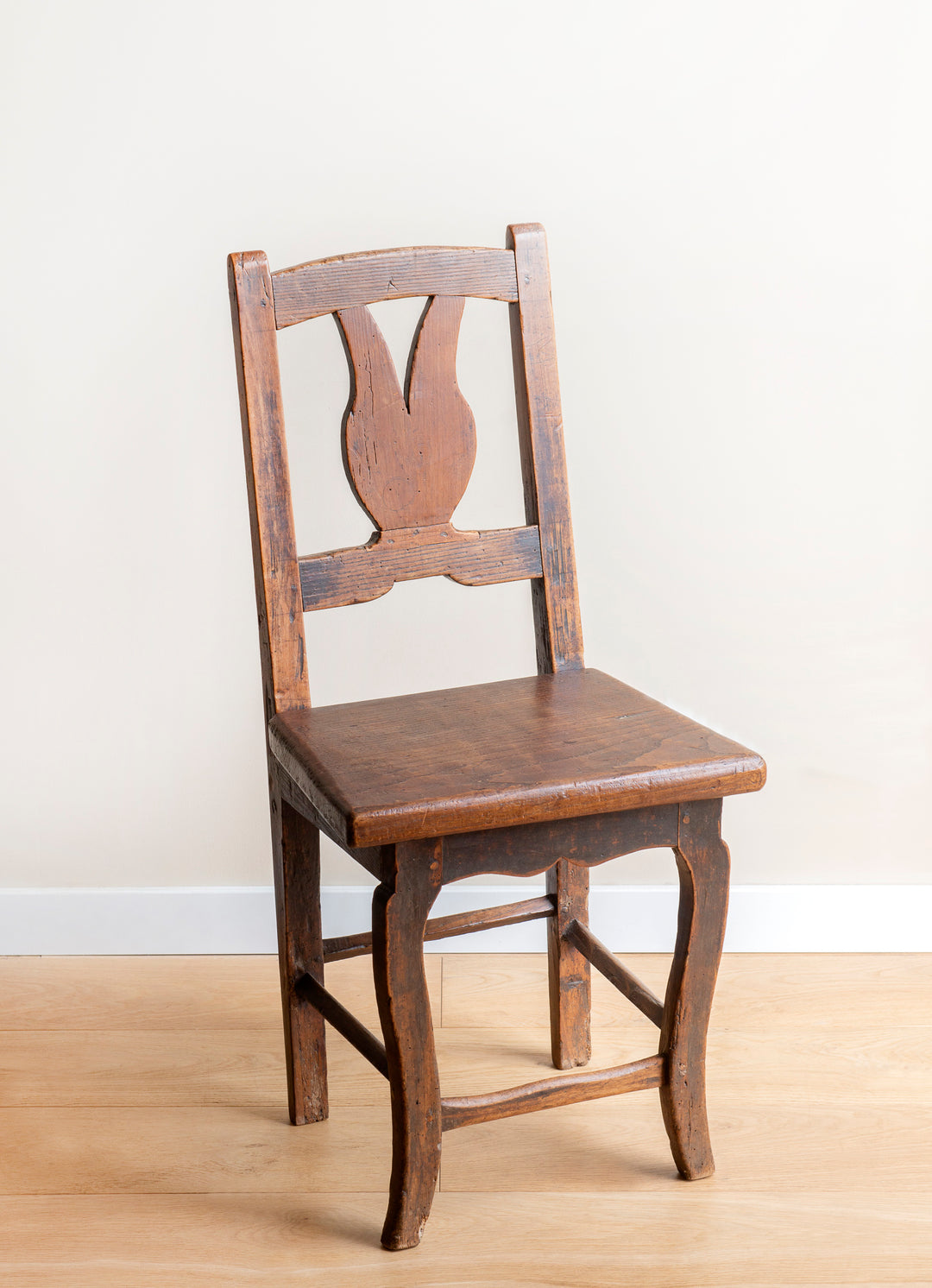 Antique Wooden Chair, 19th Century