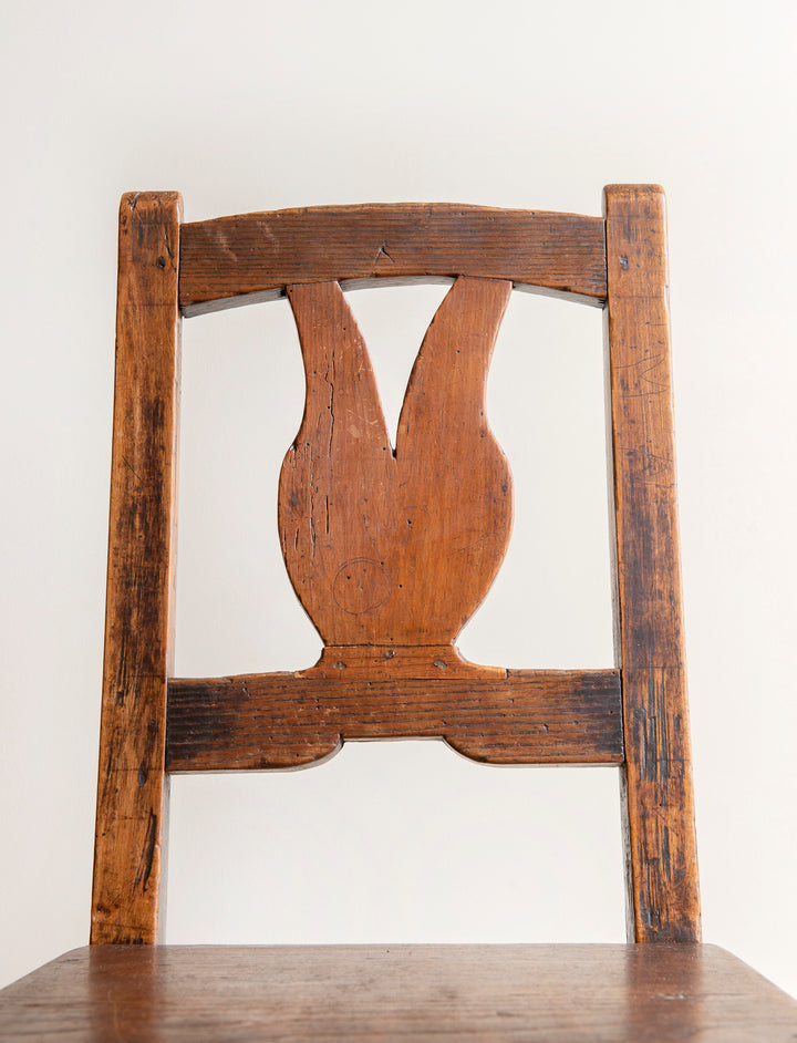 Antique Wooden Chair, 19th Century