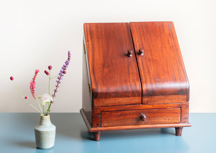 Antique Mahogany Cased Letter Box