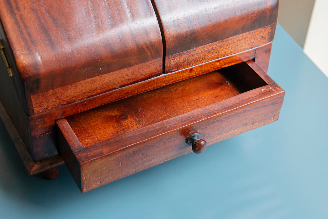 Antique Mahogany Cased Letter Box