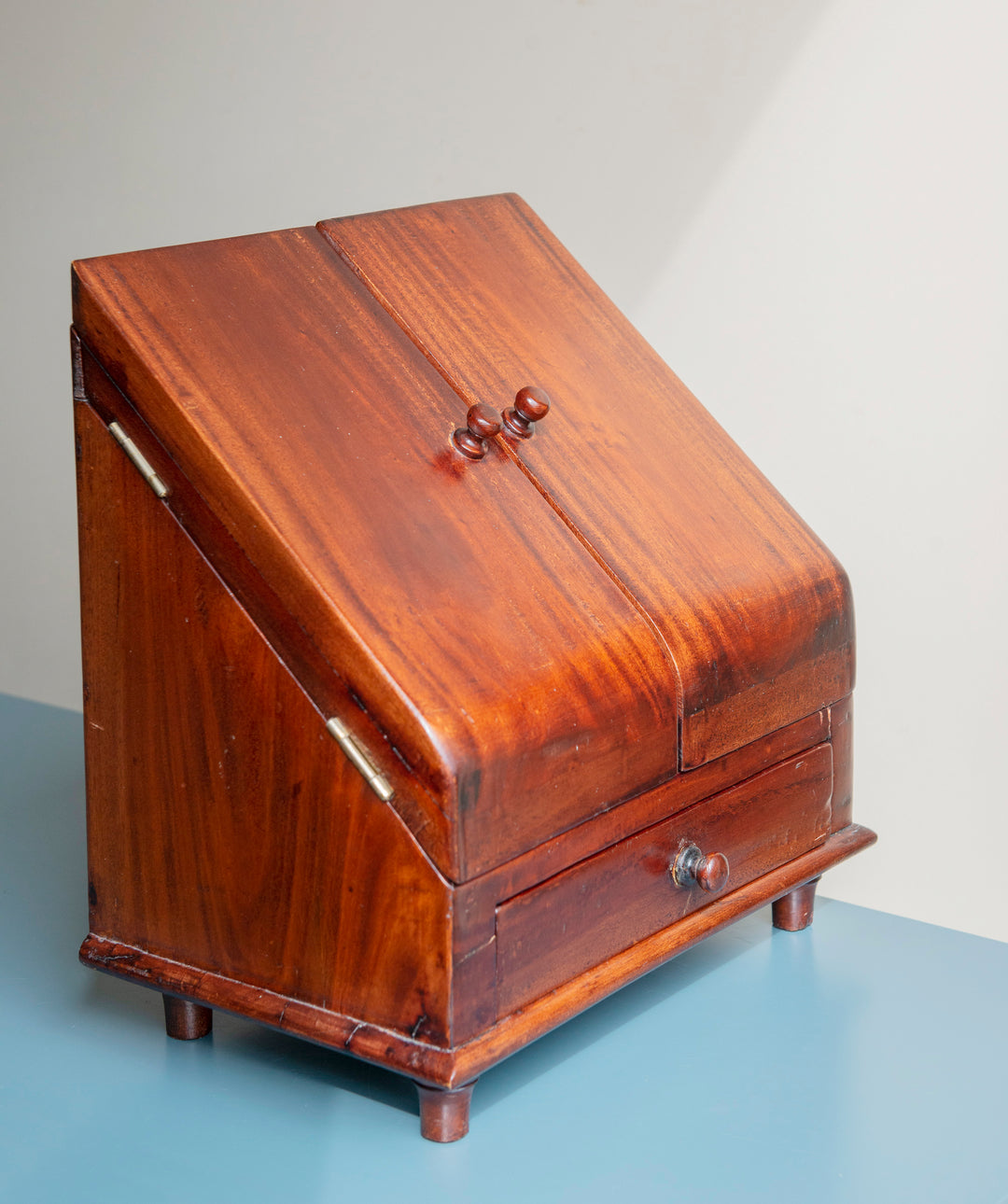 Antique Mahogany Cased Letter Box