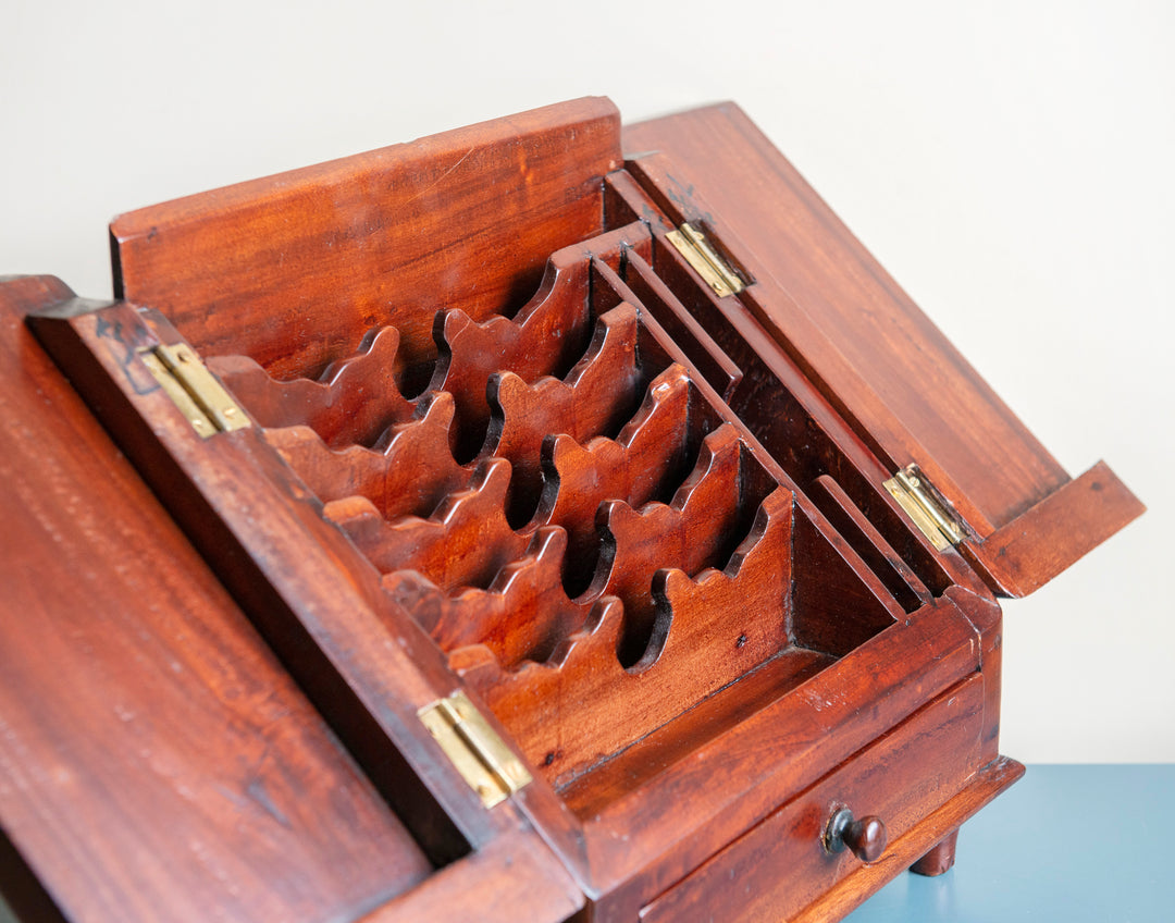 Antique Mahogany Cased Letter Box