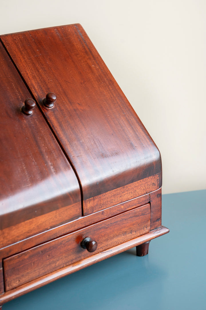 Antique Mahogany Cased Letter Box