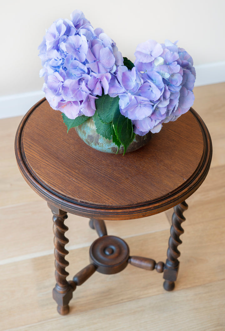 Round Barley Twist Side Table