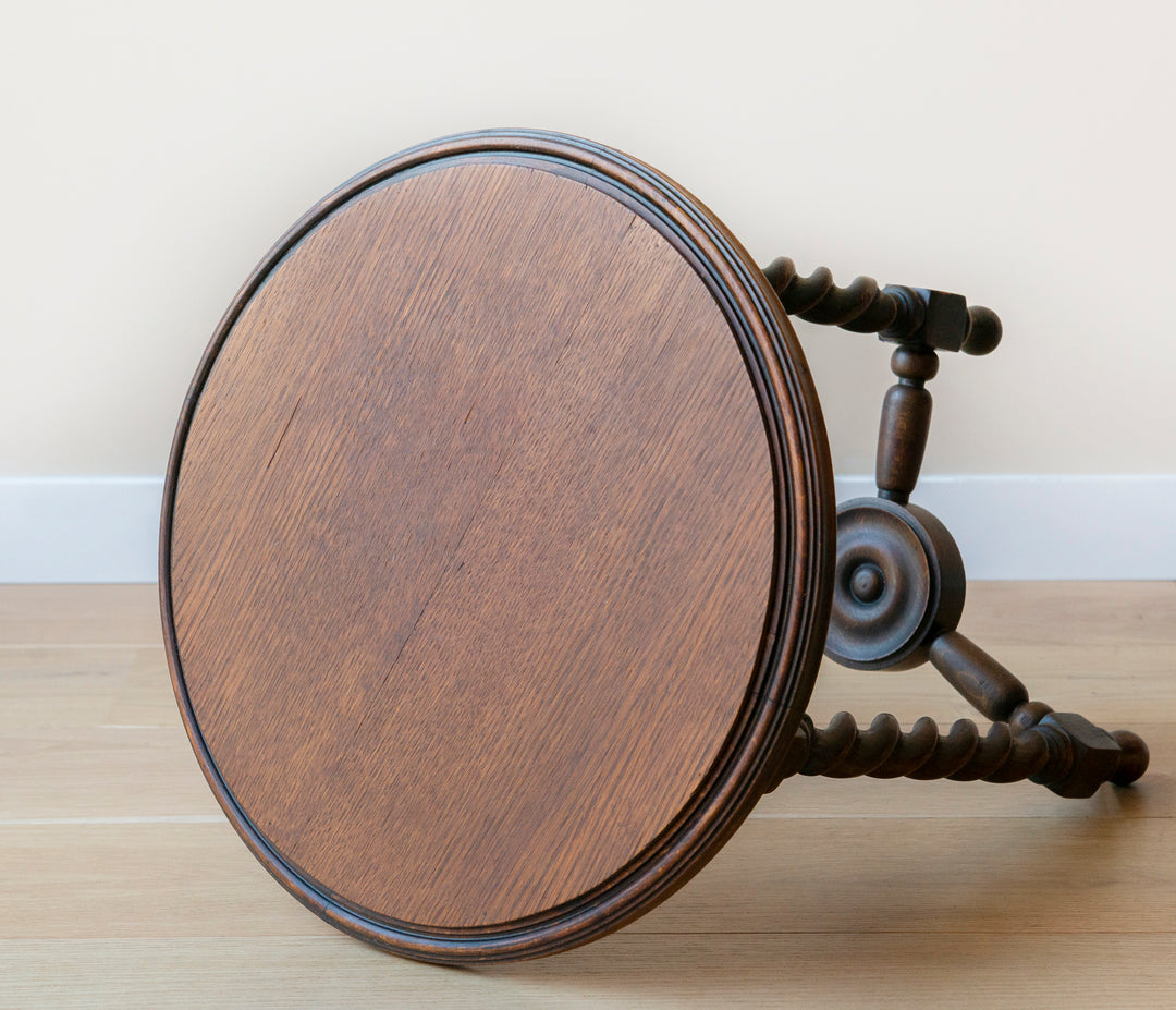 Round Barley Twist Side Table