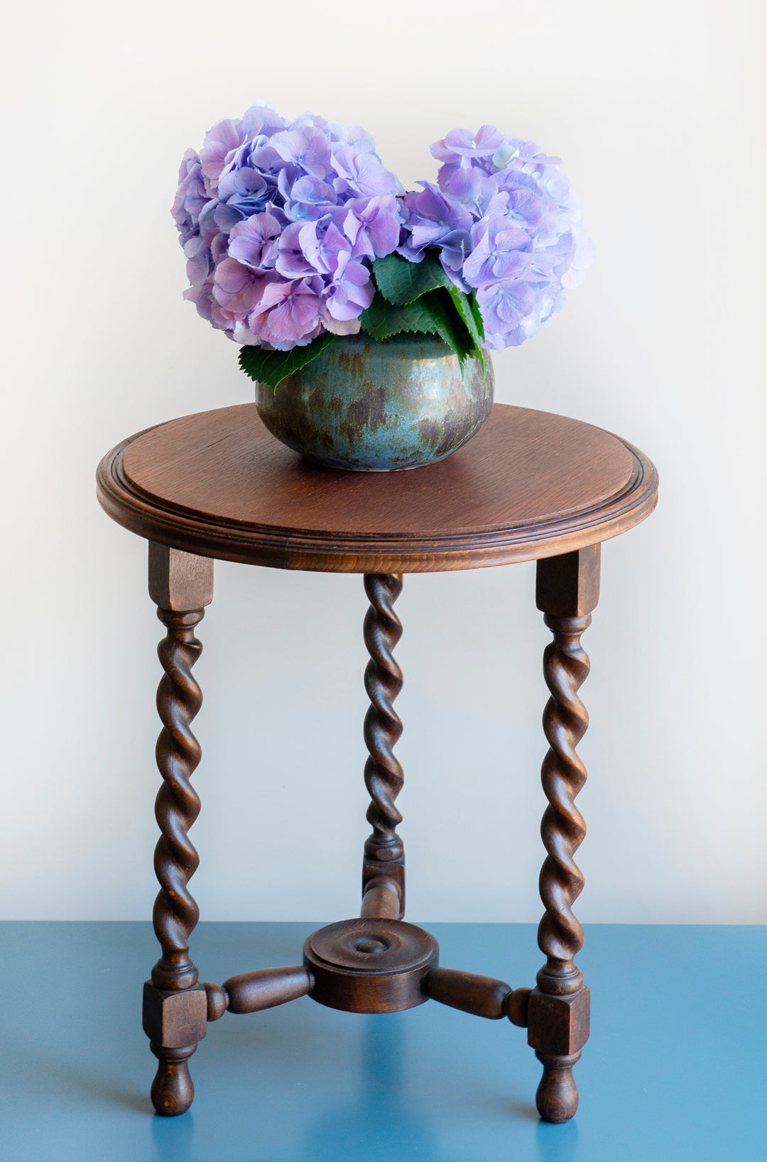 Round Barley Twist Side Table