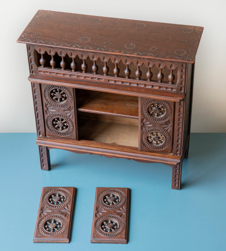 Antique French Breton Wooden Cabinet, 1930s