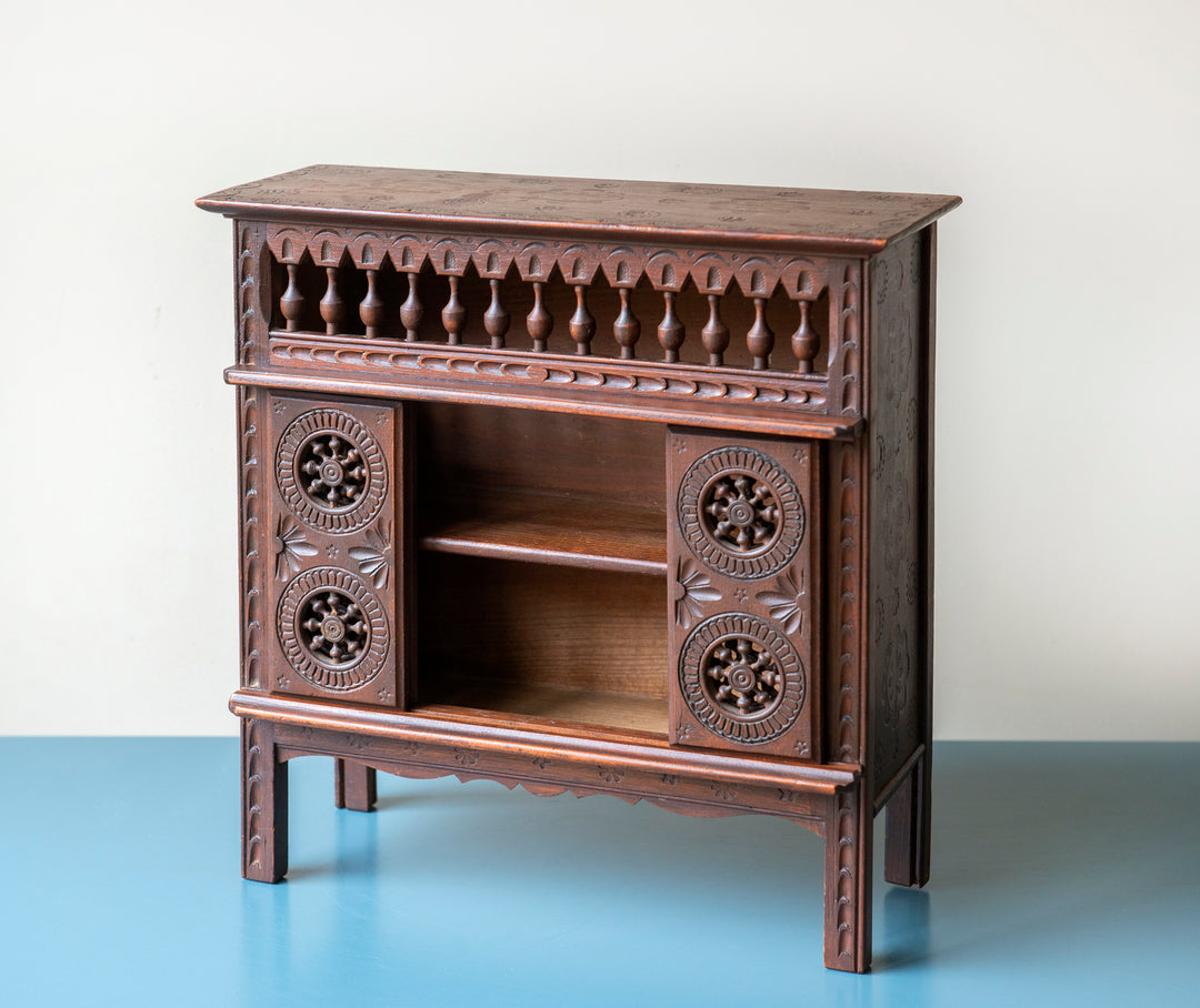 Antique French Breton Wooden Cabinet, 1930s