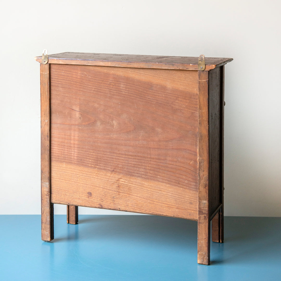 Antique French Breton Wooden Cabinet, 1930s