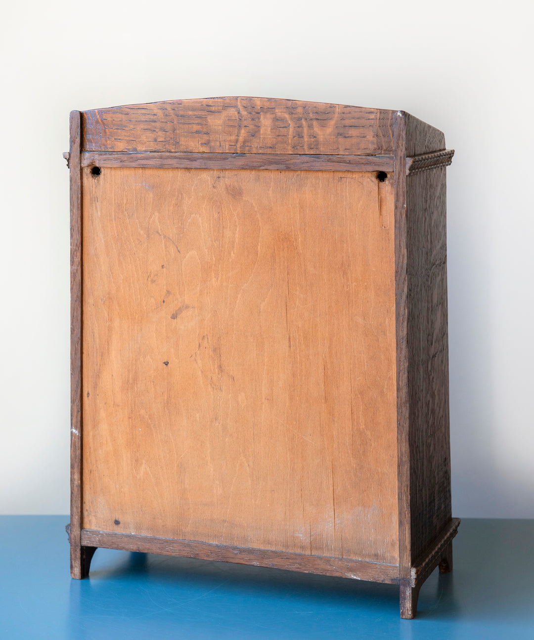 Dutch Oak Wooden Wall Cabinet, Art Deco