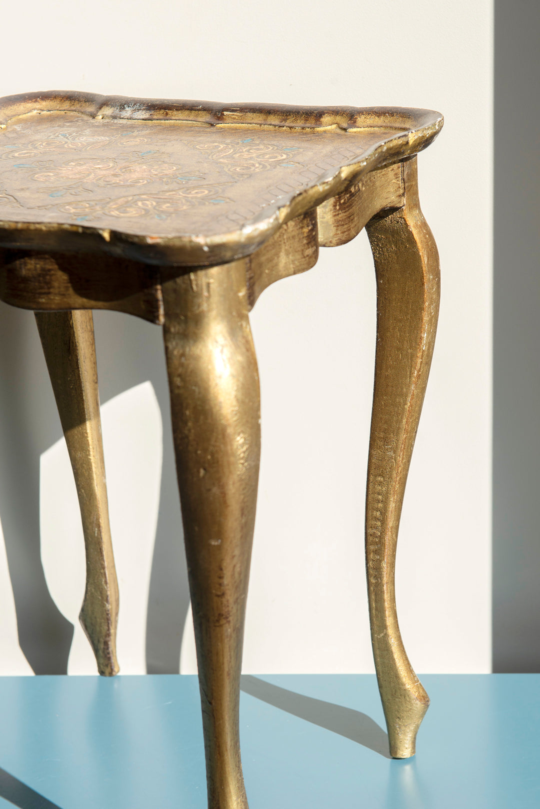 Florentine Square Side Table, Made In Italy