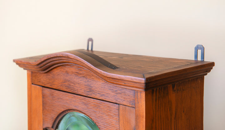 Antique Apothecary Cabinet With Beveled Glass Mirror, 1920s