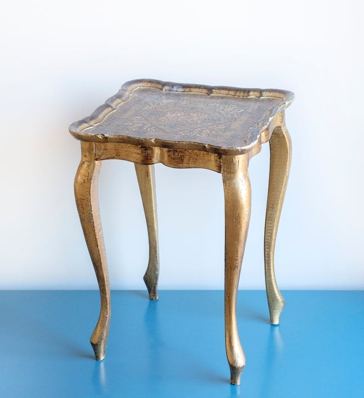 Florentine Square Side Table, Made In Italy