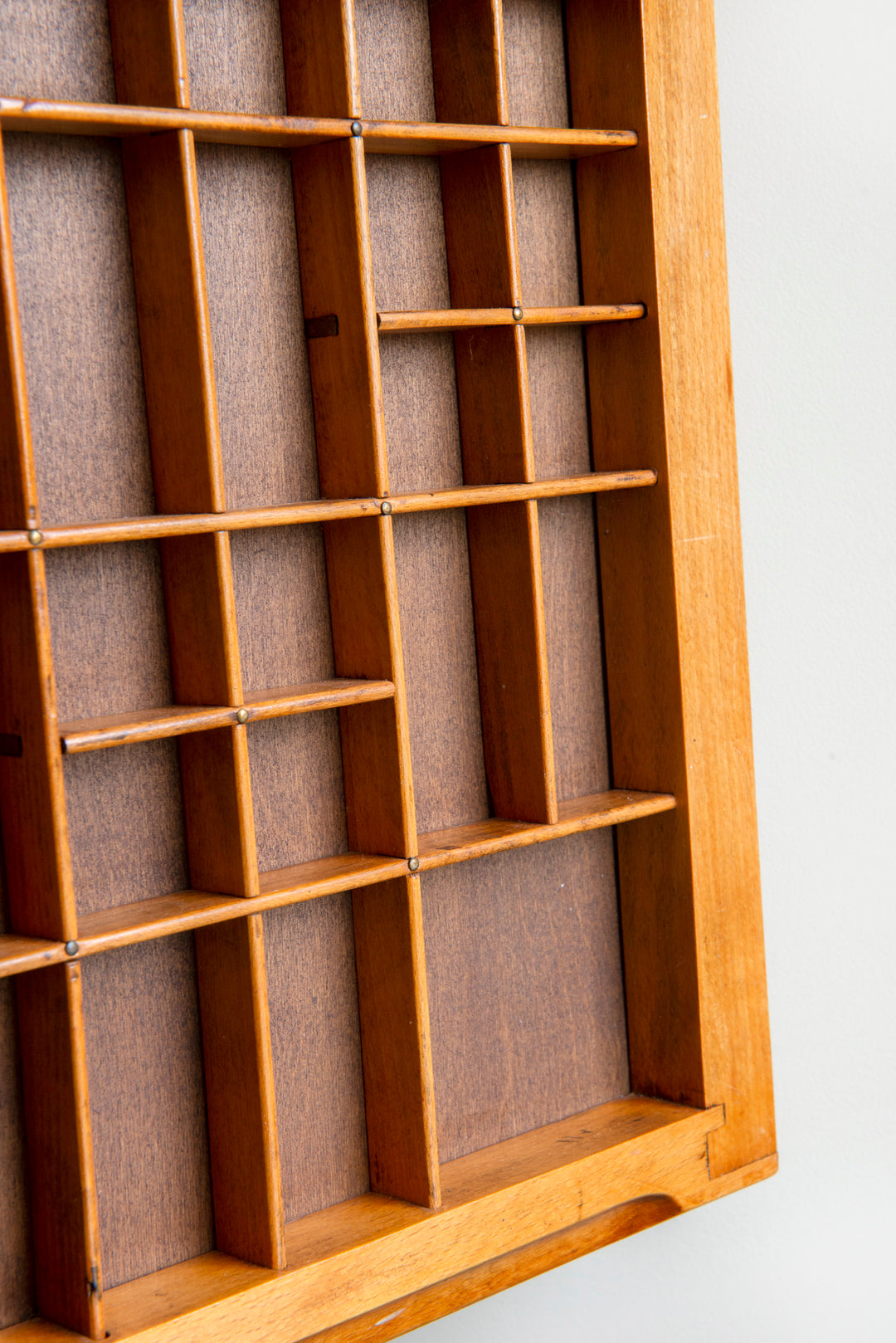 Large Wooden Printers Tray With Hanging Chain