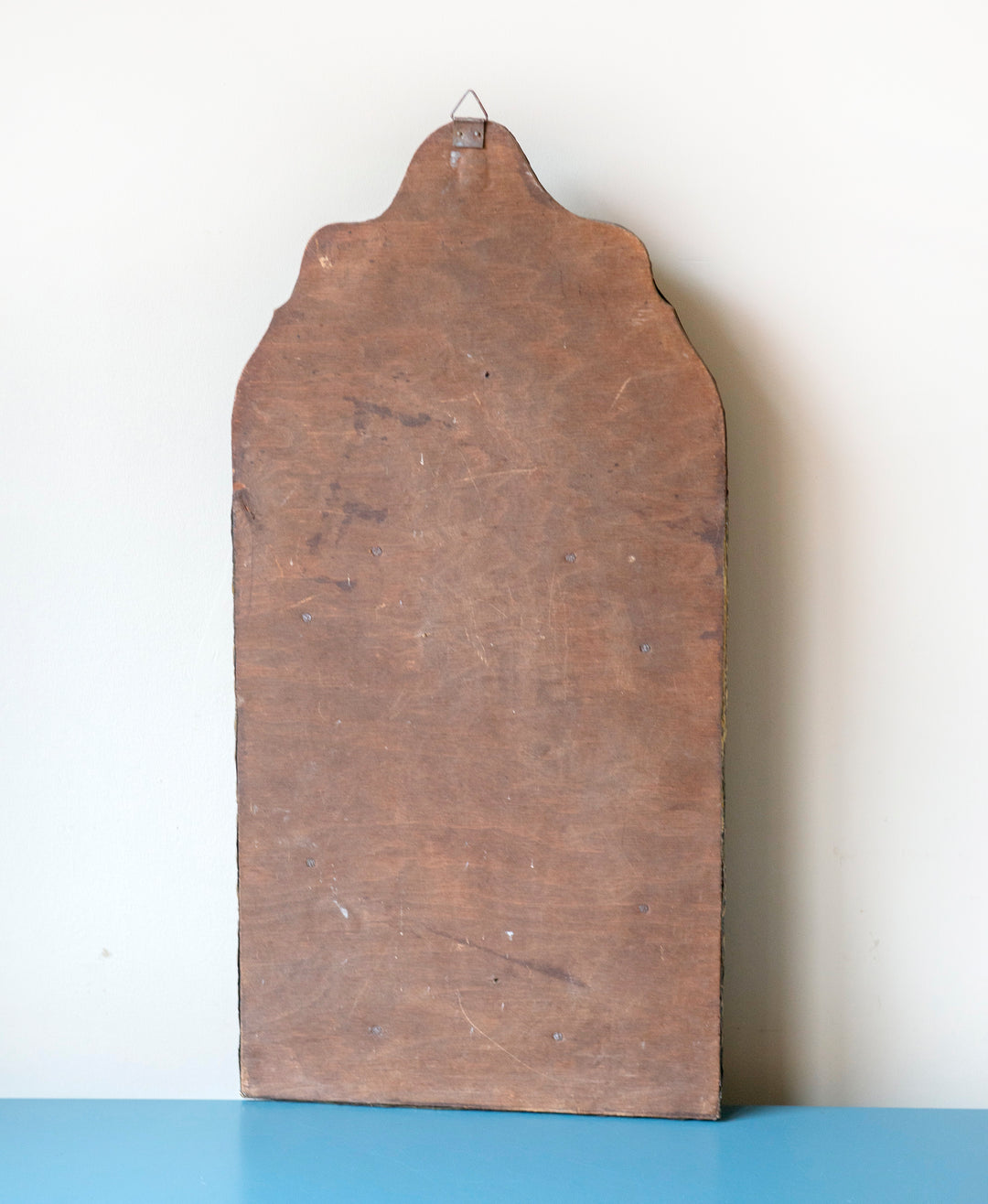 Embossed Copper Key Cabinet With Beveled Glass Mirror, 1920s