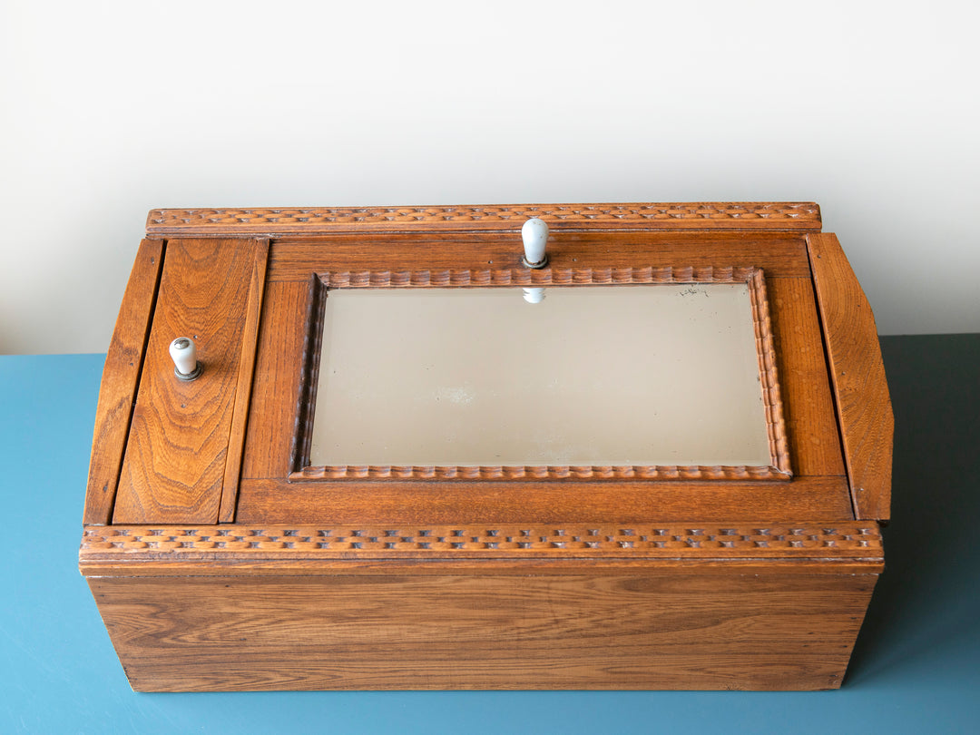 Antique French Apothecary Cabinet With Drawer, 1900s