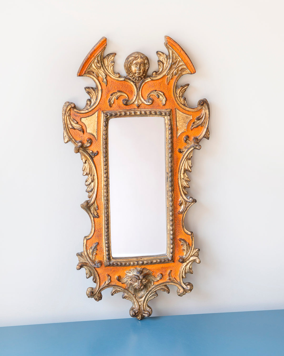 Carved Baroque Italian Mirror, 1960s