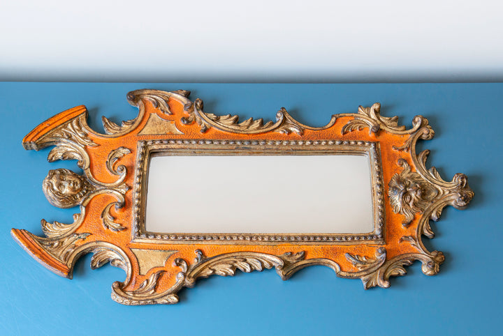 Carved Baroque Italian Mirror, 1960s