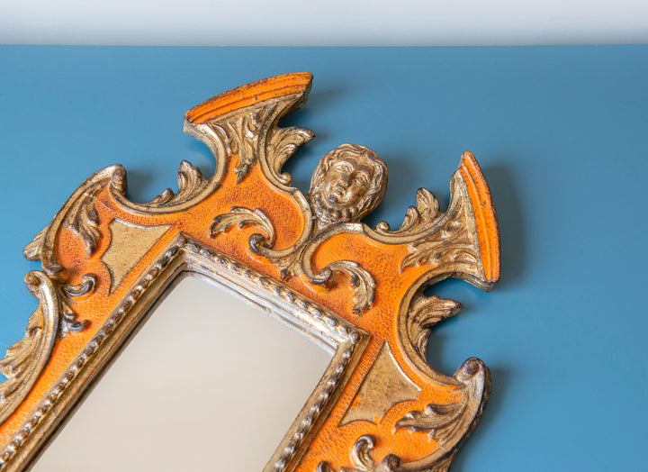 Carved Baroque Italian Mirror, 1960s