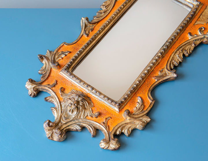 Carved Baroque Italian Mirror, 1960s