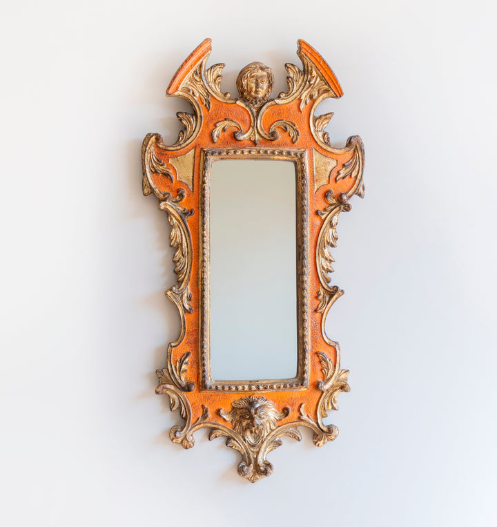 Carved Baroque Italian Mirror, 1960s