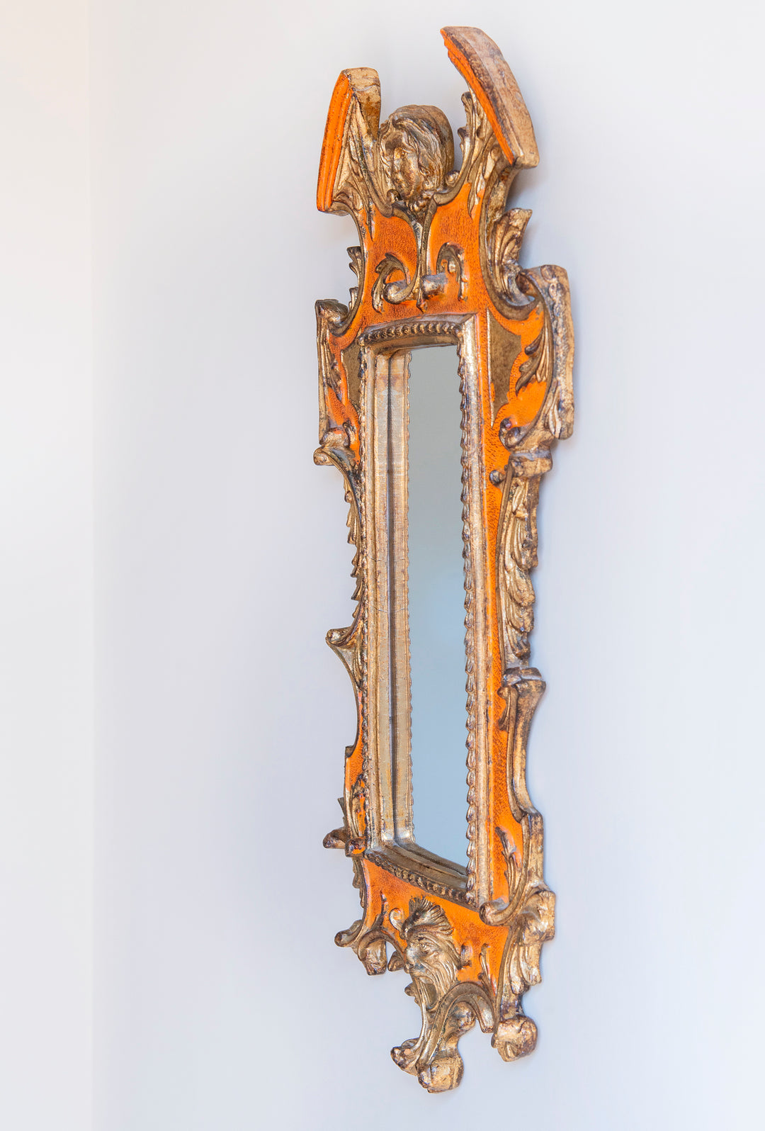 Carved Baroque Italian Mirror, 1960s