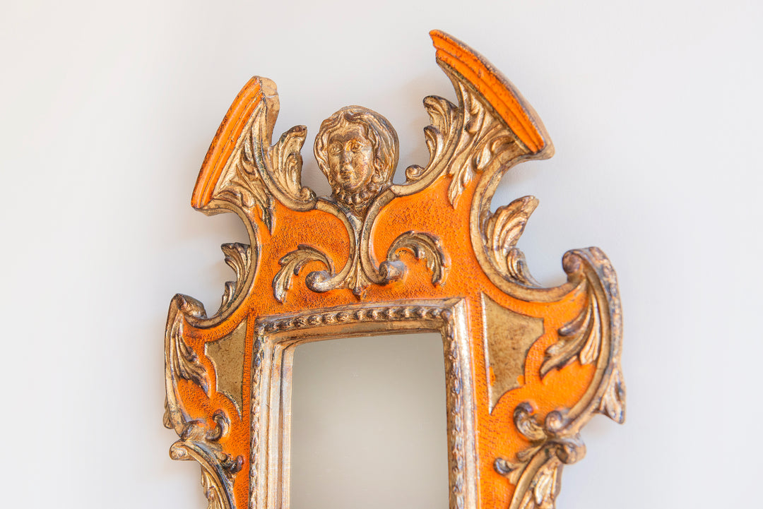 Carved Baroque Italian Mirror, 1960s