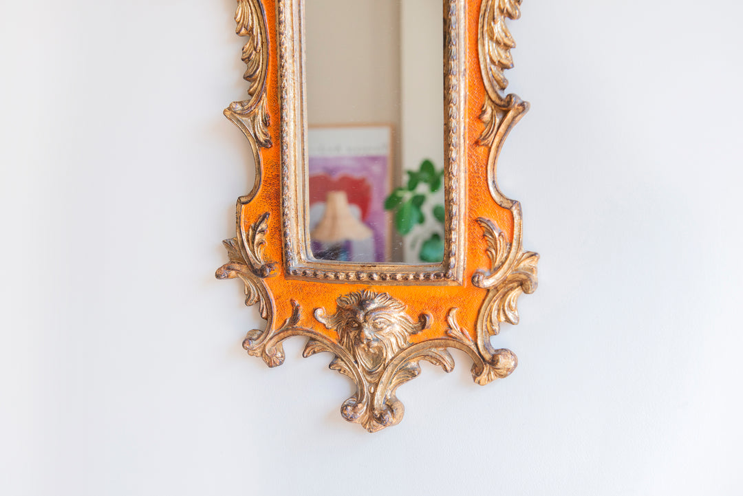 Carved Baroque Italian Mirror, 1960s